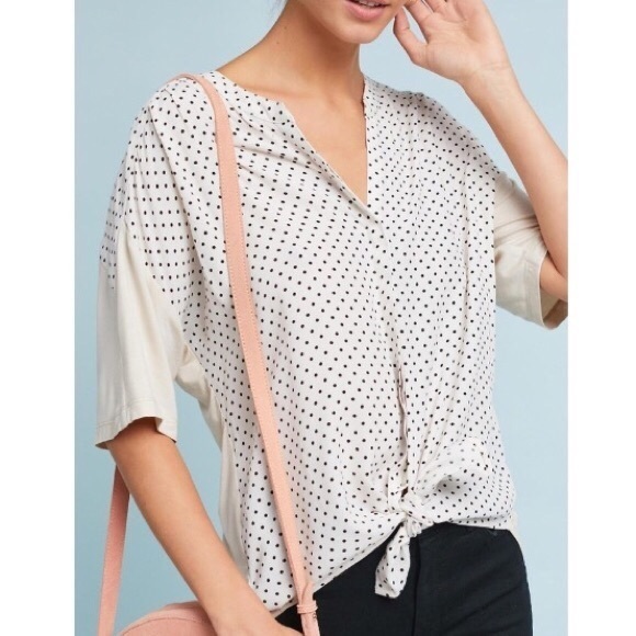 Anthropologie Tops - Anthropologie Porridge Alexa Tunic Polka Dot Top